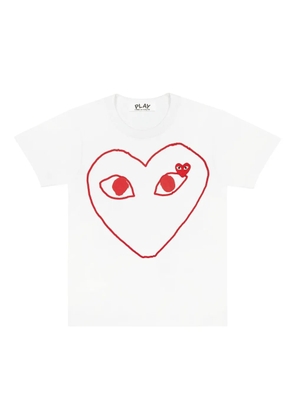 Comme Des Garçons Play cotton T-shirt - White
