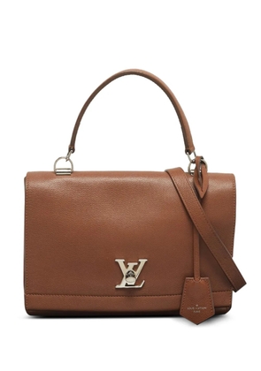 Louis Vuitton Pre-Owned lockme leather handbag - Brown