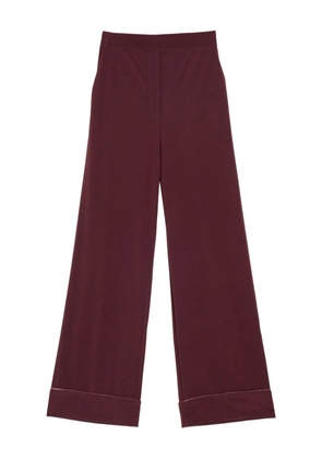 MALIPARMI cuffed-hem zip-fastening trousers - Red