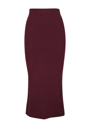 Dorothee Schumacher elastic-waistband midi skirt - Red