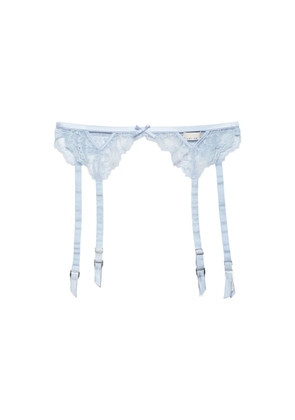 Fleur Du Mal Bianca garter belt - Blue