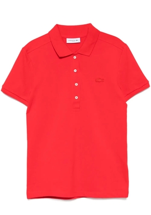 Lacoste logo-patch polo top - Red