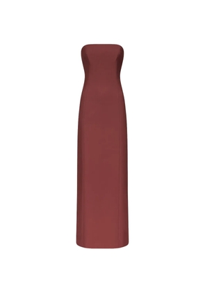 LouLou de Saison Shilo bustier maxi dress - Red