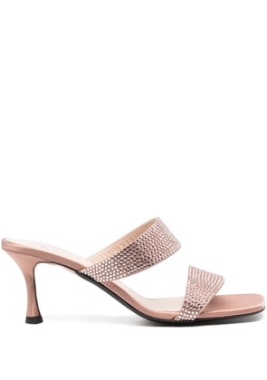 Nº21 70mm rhinestone-embellished sandals - Pink