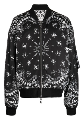 Haculla paisley-print reversible bomber jacket - Black