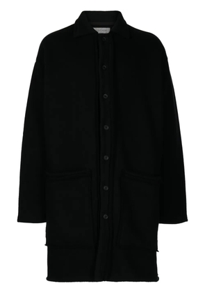 Yohji Yamamoto raw-edge knitted cardigan - Black