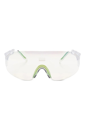 Alba Optics Jumbo shield-frame sunglasses - White