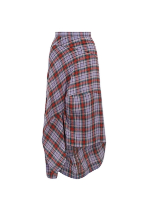 Vivienne Westwood tartan-pattern skirt - Purple