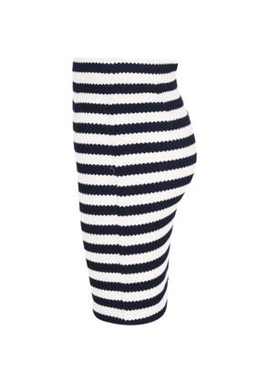 Diane Von Furstenberg Vintage striped pencil skirt - White