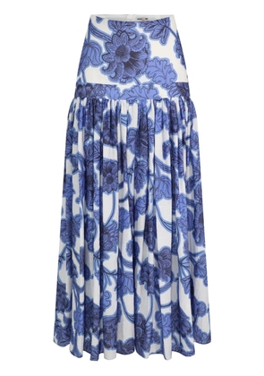 Alexis Napoli maxi skirt - Blue
