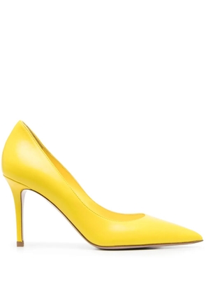 Le Silla 80mm leather pumps - Yellow