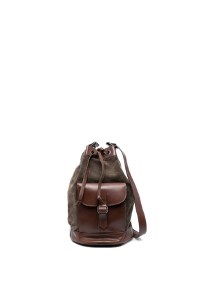 Saint Laurent Pre-Owned 1970s leather bucket bag - Brown