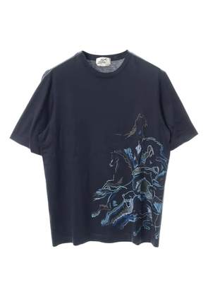 Hermès Pre-Owned graphic-print T-shirt - Blue