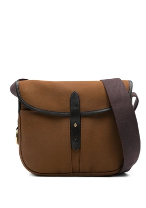 BRADY Stour leather-trimmed satchel - Brown