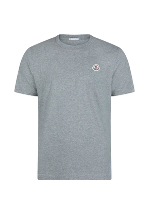 Moncler logo patch T-shirt - Grey