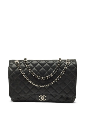 CHANEL Pre-Owned 2010-2011 Double Flap diamond-quilting shoulder bag - Black