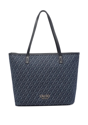 LIU JO logo zip tote bag - Blue