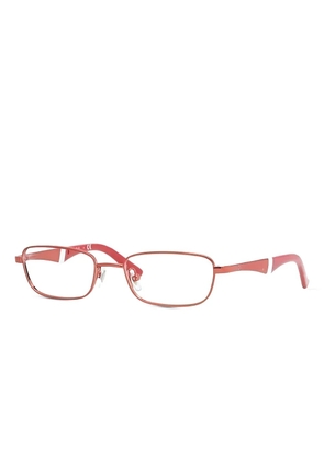 Ray-Ban rectangle-frame glasses - Red