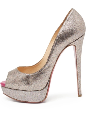Christian Louboutin Pre-Owned 150mm Lady Peep pumps - Grey