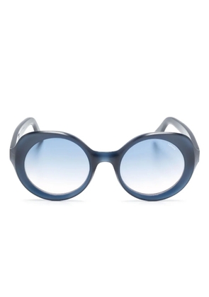 Lapima Carlota Natural round-frame sunglasses - Blue