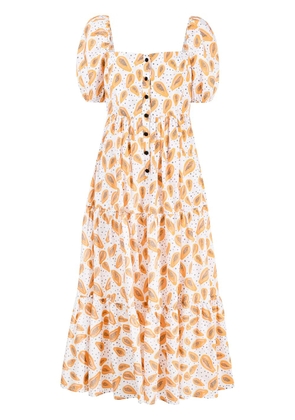Pitusa Play Praire papaya-print dress - Orange