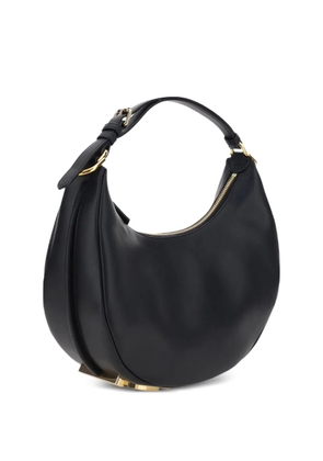 FENDI small Fendigraphy leather shoulder bag - Black