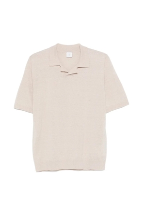 Eleventy short-sleeved polo-neck T-shirt - Neutrals