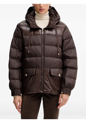 LIU JO hooded puffer jacket - Brown