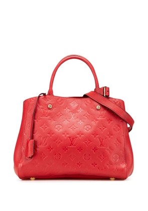 Louis Vuitton Pre-Owned 2014 Monogram Empreinte Montaigne MM satchel - Red