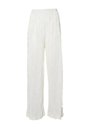 SOLOTRE pleated wide-leg trousers - Neutrals
