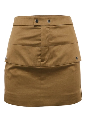 Gucci Pre-Owned cotton-blend mini skirt - Brown