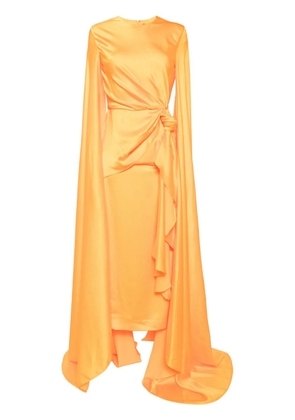 Solace London The Elya satin maxi dress - Orange