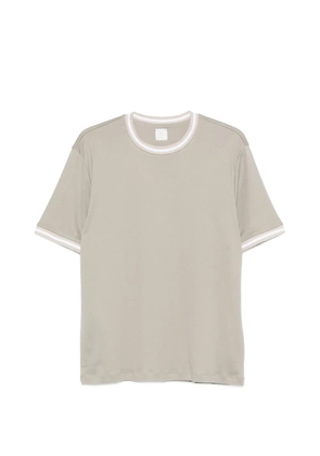 Eleventy striped-trim T-shirt - Green