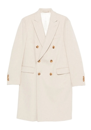 Lardini double-breasted coat - Neutrals