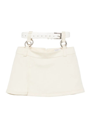 Vestiaire d'un Oiseau Libre belted mini skirt - White