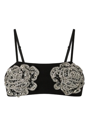 PINKO crystal-embellished sleeveless blouse - Black