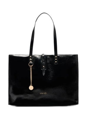 LIU JO large stud-embellished tote bag - Black