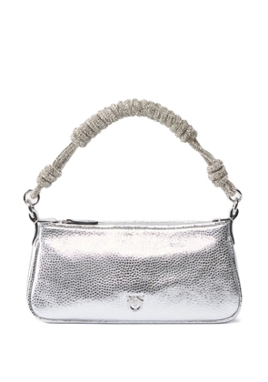 PINKO crystal-embellished shoulder bag - Silver