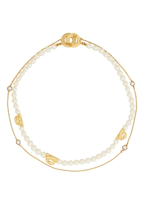 Ferragamo gancini pearl necklace - Gold