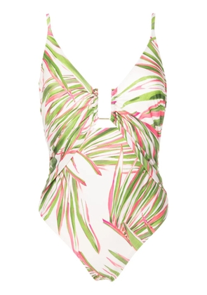 Lenny Niemeyer Foliage leaf-print swimsuit - Green