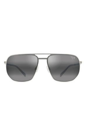 Maui Jim Sharks Cove geometric-frame sunglasses - Silver