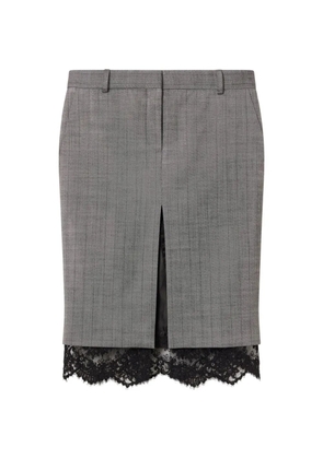 Stella McCartney grisaille lace midi skirt - Grey