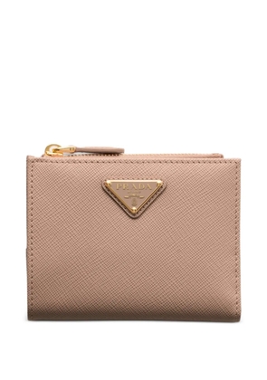 Prada leather wallet - Neutrals