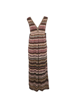 Missoni Pre-Owned stripe lurex knit maxi dress - Black