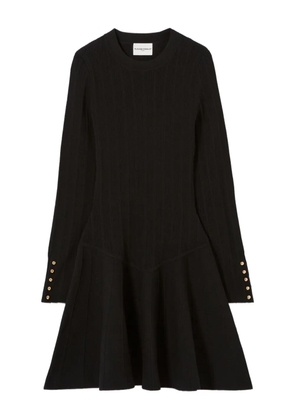 Claudie Pierlot flared knitted mini dress - Black