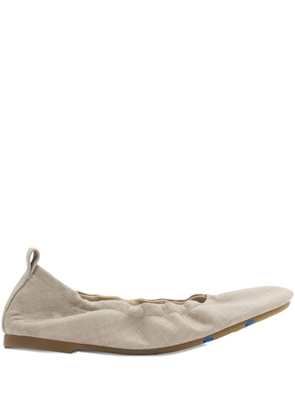Burberry checked ballet flats - Neutrals