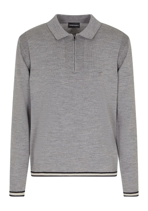 Emporio Armani wool polo shirt - Grey
