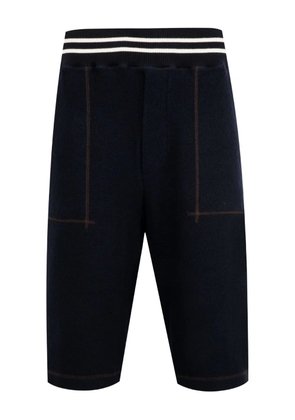 Wales Bonner October elasticated-waistband shorts - Blue