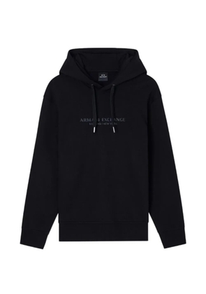 Armani Exchange logo-detail hoodie - Black
