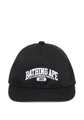 A BATHING APE® logo embroidered cap - Black